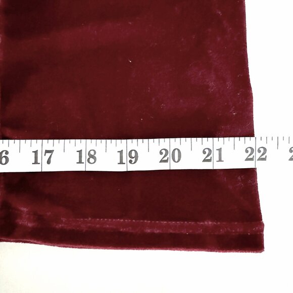NWT Burgundy 2X Velvet Blouse Sheer Swiss Dot Sleeves Smocked Back Siren Lily - Picture 7 of 12